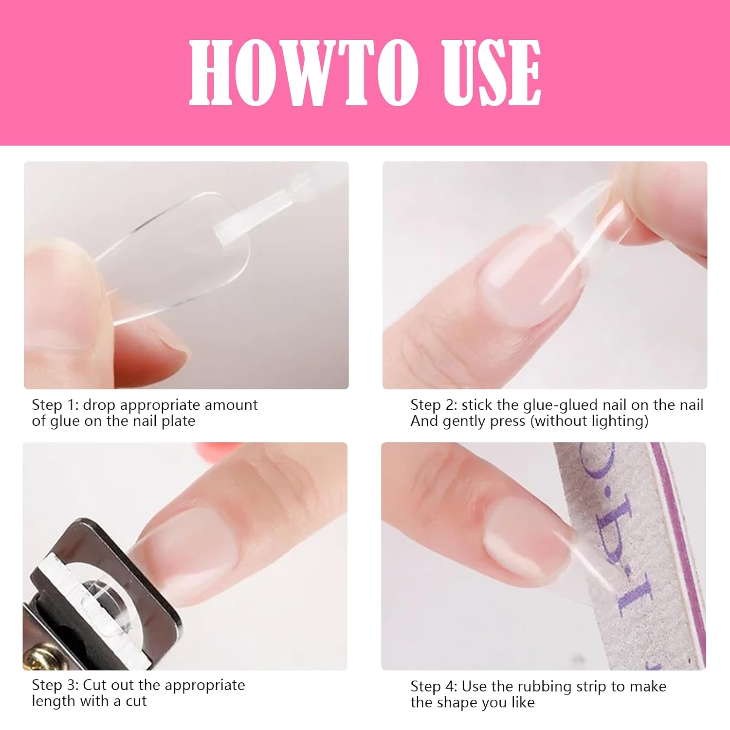 3 Bottles of 8G Nail Glue,Fast-Drying Nail Glue,Super Strong Nail Glue for Nail Tips,With Brush Nail Glue for Acrylic Nails,Super Strong Nail Glue for for Press Ons Super Strong