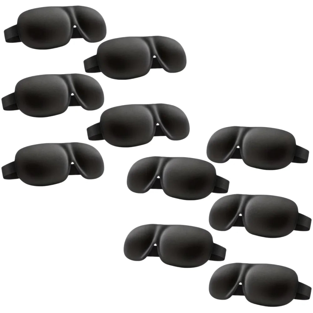 3D Contoured Sleep Mask 100% Light Blocking Eye Mask Ultra-Soft Skin-Friendly Material Breathable Eye Cover for Rest Travel Yoga