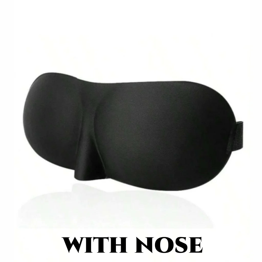 3D Contoured Sleep Mask 100% Light Blocking Eye Mask Ultra-Soft Skin-Friendly Material Breathable Eye Cover for Rest Travel Yoga