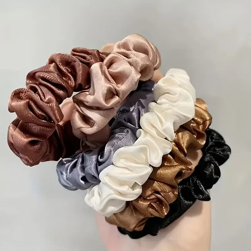 Lovely Satin Hair Scrunchies