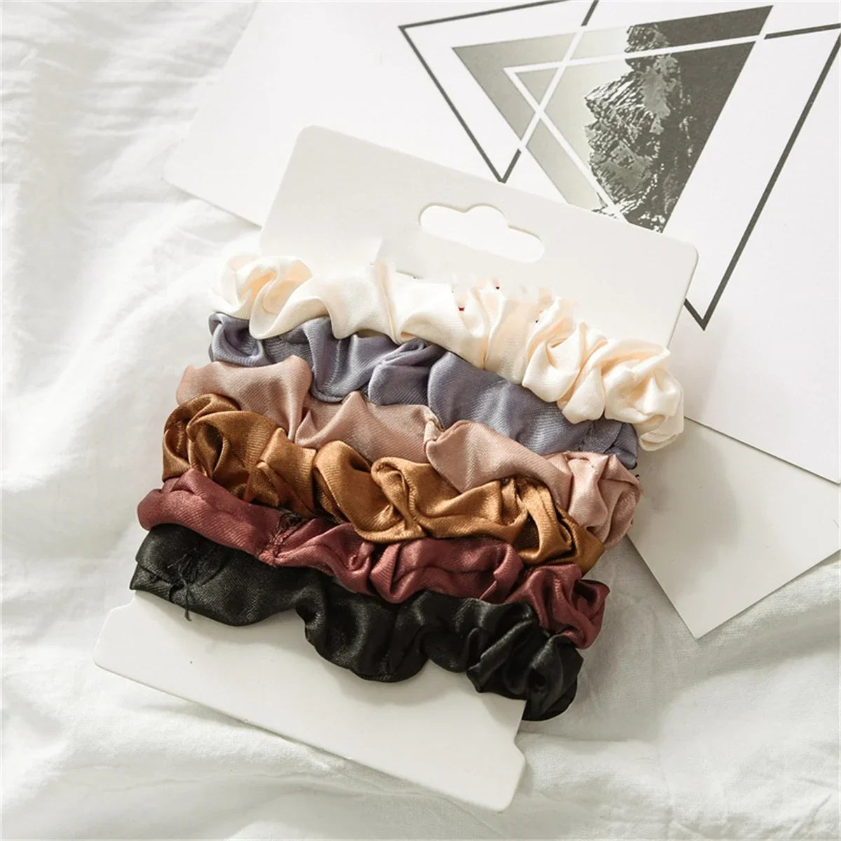Lovely Satin Hair Scrunchies