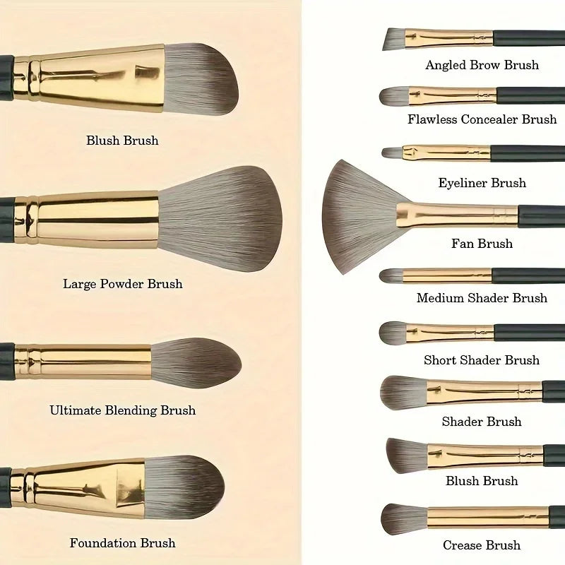Elegant Makeup Brush Set