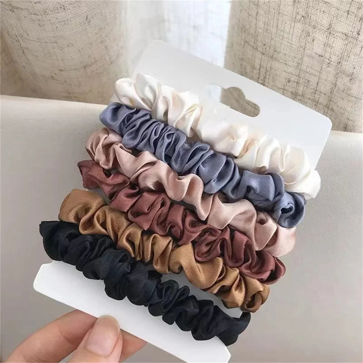 Lovely Satin Hair Scrunchies