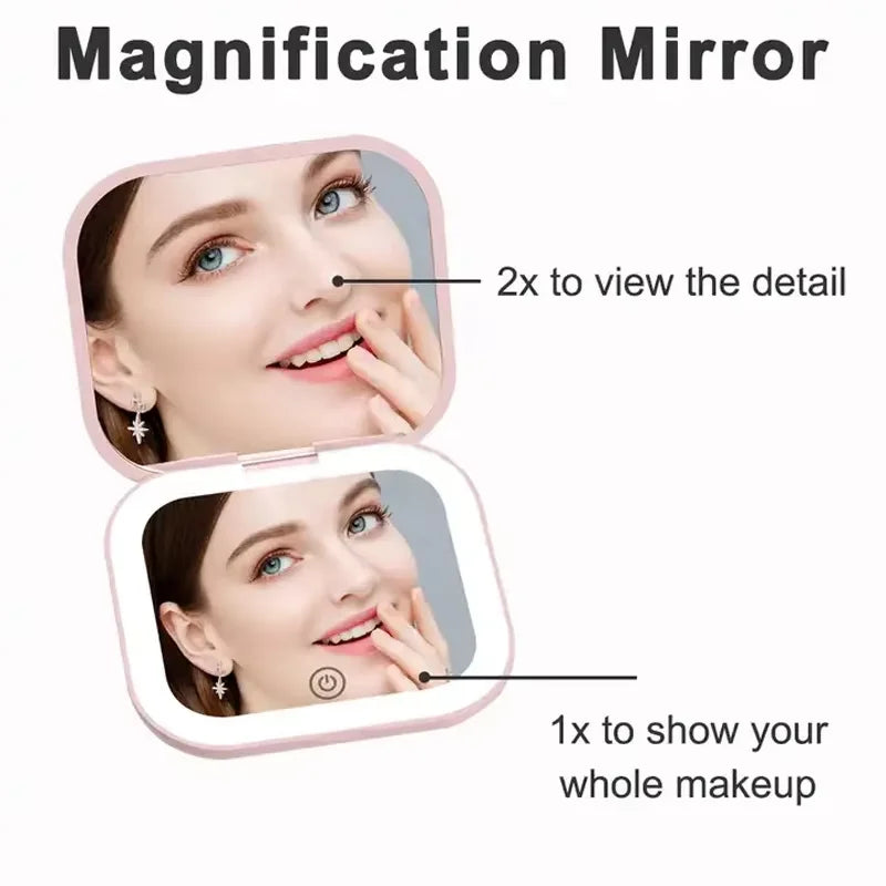 Bright Glow Vanity Travel Mirror