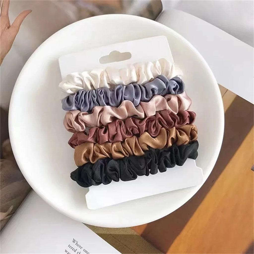 Lovely Satin Hair Scrunchies