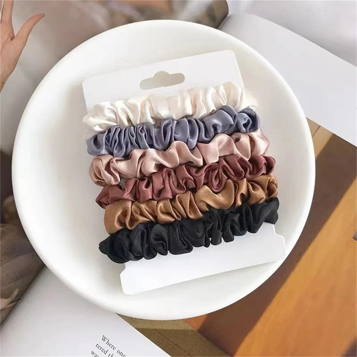 Lovely Satin Hair Scrunchies