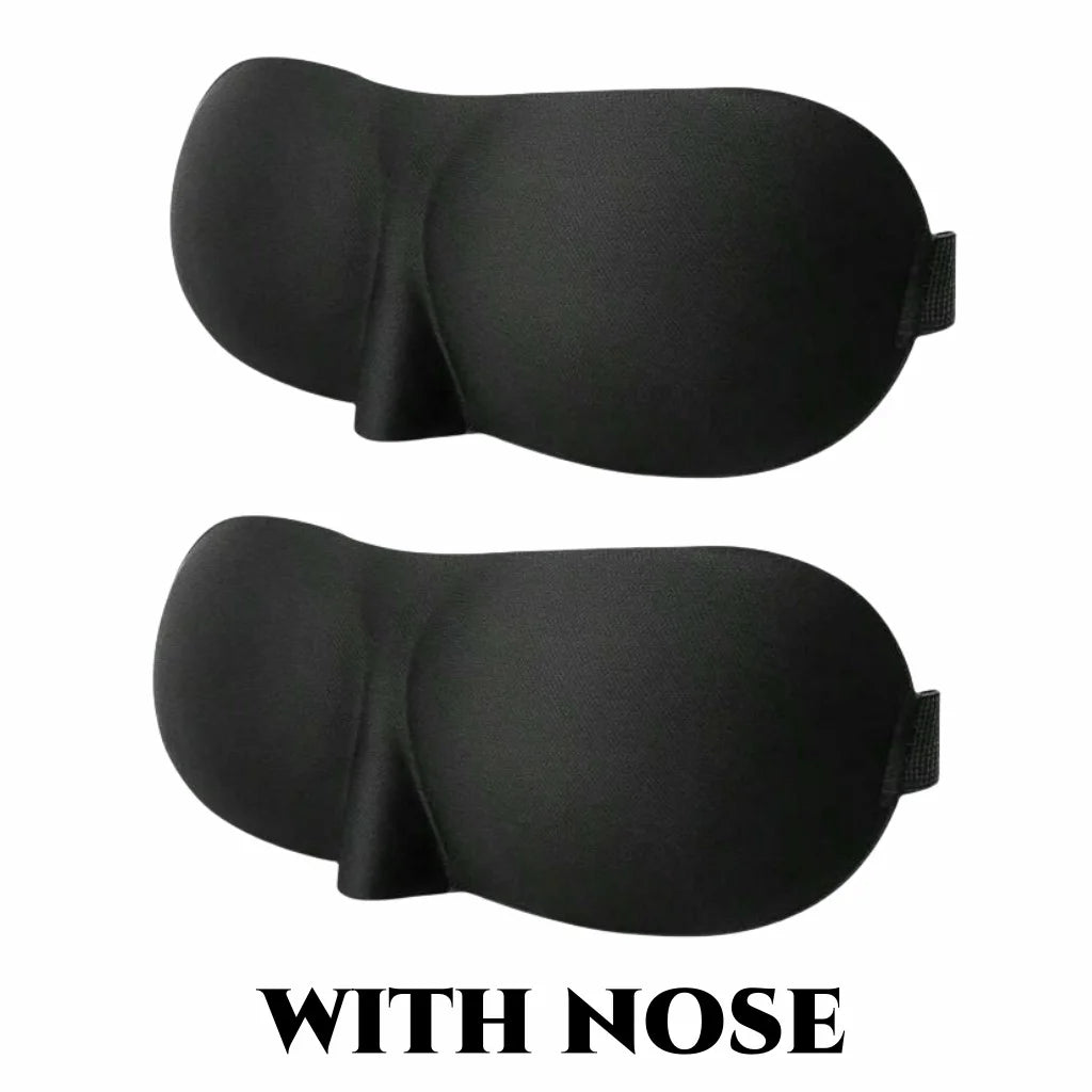 3D Contoured Sleep Mask 100% Light Blocking Eye Mask Ultra-Soft Skin-Friendly Material Breathable Eye Cover for Rest Travel Yoga