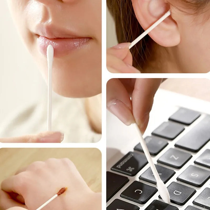 Gentle Cotton Swabs for Care
